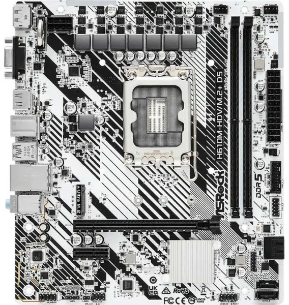 ASRock H610M-HDV/M.2+ D5 — LGA1700, DDR5