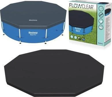 Bestway — steel-frame pool cover, 366 cm