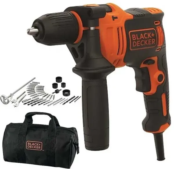 Black & Decker BEH710SA40 impact drill — 710 W, 40 accessories
