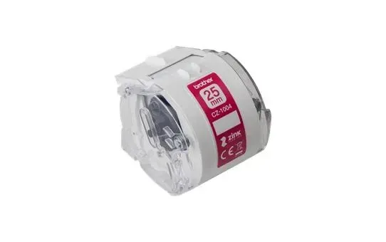 Brother CZ1004 colour paper tape — 25 mm