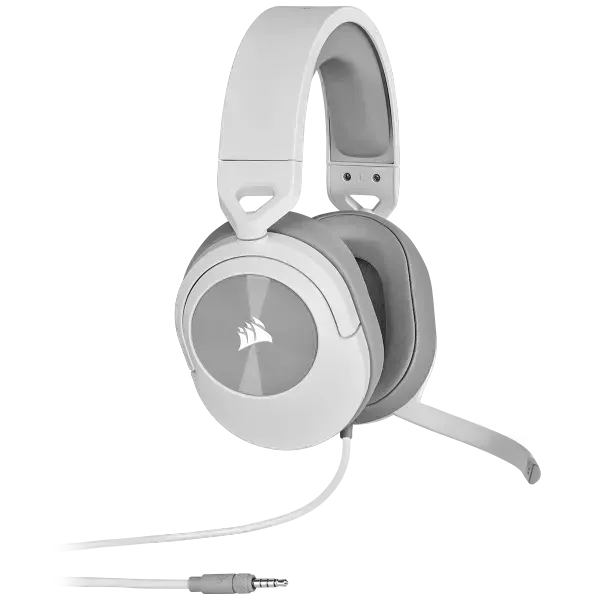 Corsair HS55 Stereo gaming headset — white, wired