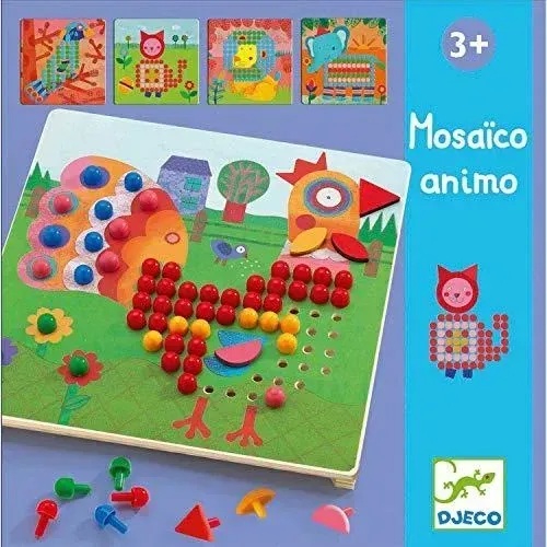 Djeco Mosaico Animo mosaic craft set