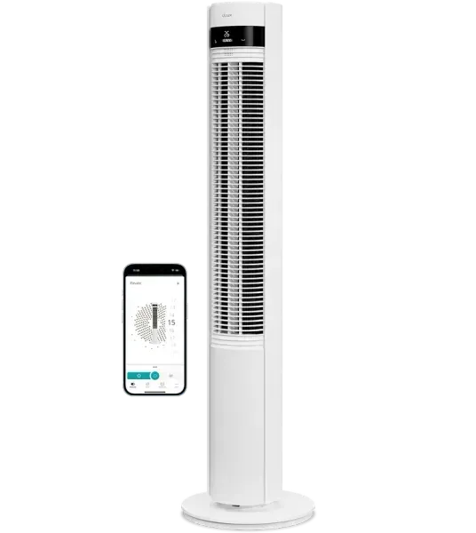 Duux Elevate Smart pedestal fan — white