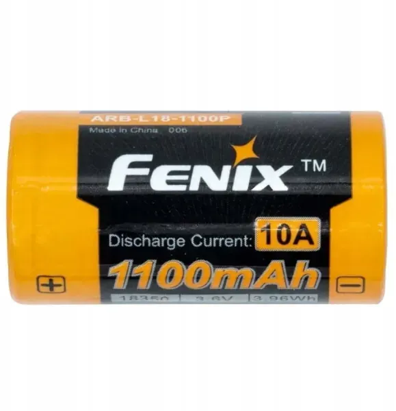 Fenix ARB-L18 battery — 18350, 1100 mAh, 3.6 V