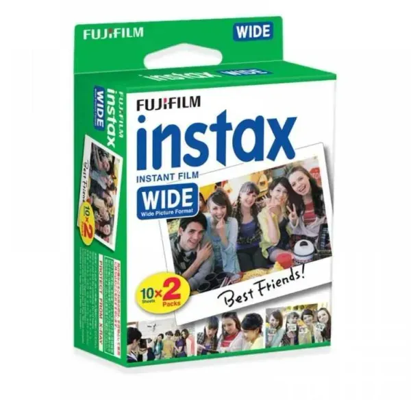 Fujifilm instax WIDE glossy film — 2 × 10 shots