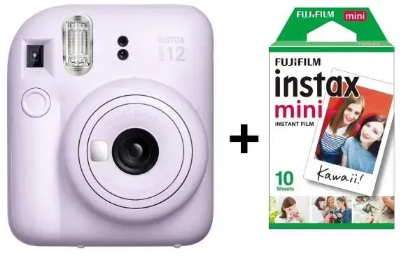 Fujifilm instax mini 12 — lilac purple, with film
