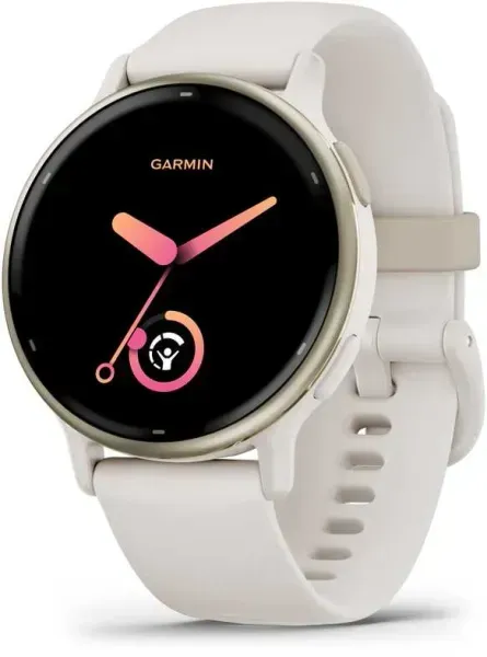 Garmin vívoactive 5 — cream gold with ivory band
