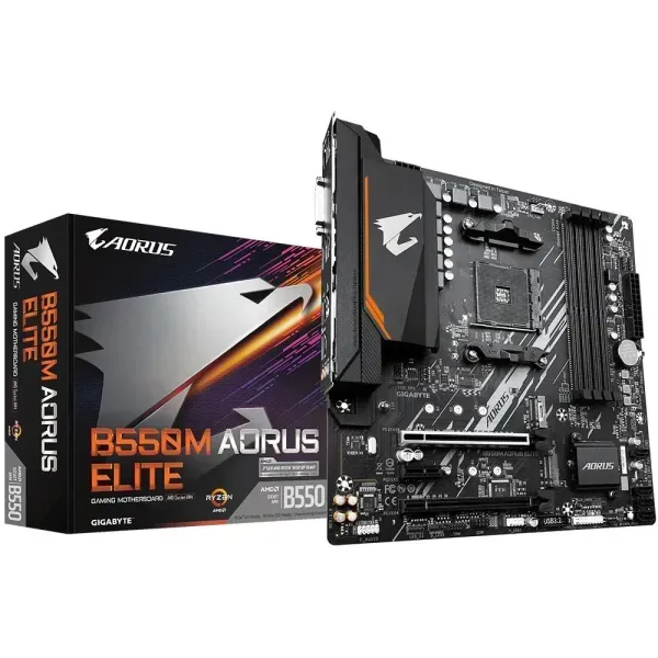 Gigabyte B550M Aorus Elite — AM4, micro-ATX, DDR4