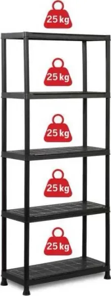 Keter storage shelving — 5 shelves