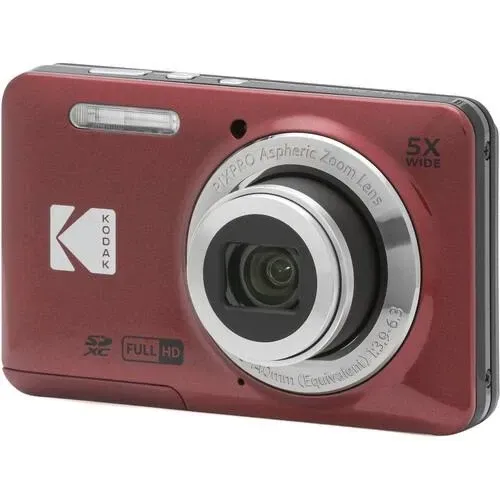 Kodak PIXPRO FZ55 compact camera — red
