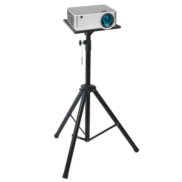 Maclean MC-953 steel projector stand — adjustable 1.08–1.85 m