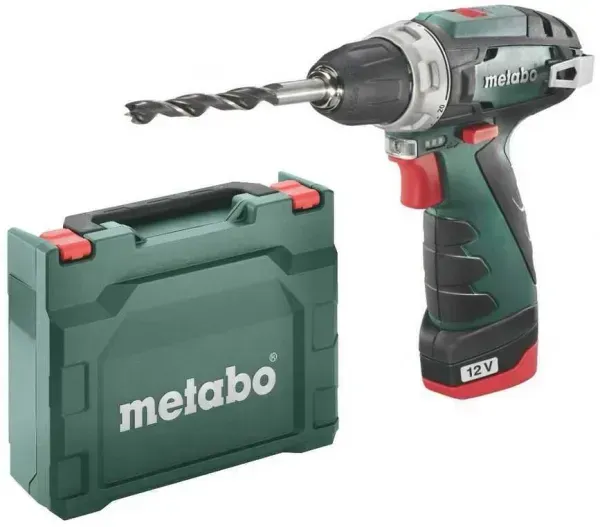 Metabo PowerMaxx BS Basic cordless drill-driver — 2 × 2.0 Ah, case
