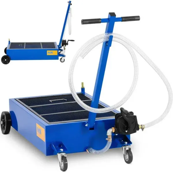 MSW oil drainer trolley — 75 L, 20 L/min