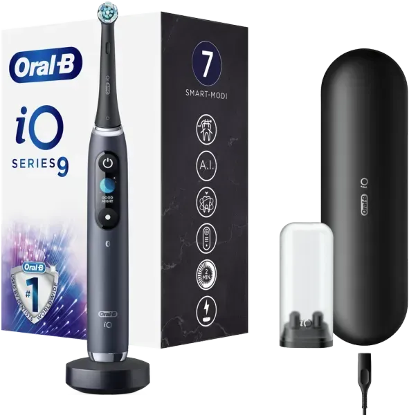 Oral-B iO Series 9 electric toothbrush — black