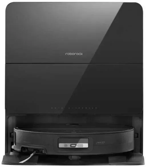 Roborock Saros 10 robot vacuum — black