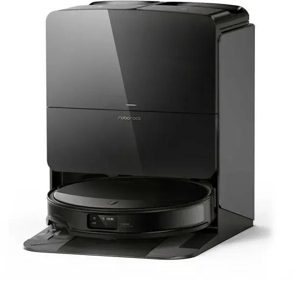 Roborock Saros 10R robot vacuum — black