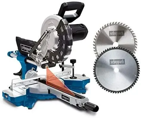 Scheppach HM254 mitre saw — 2000 W, 254 mm