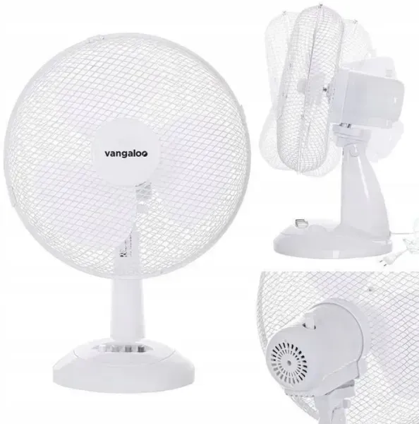 Vangaloo desk fan — white