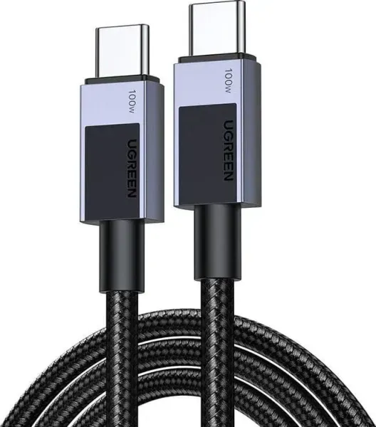 UGREEN USB-C to USB-C PD charging cable — 1 m, grey