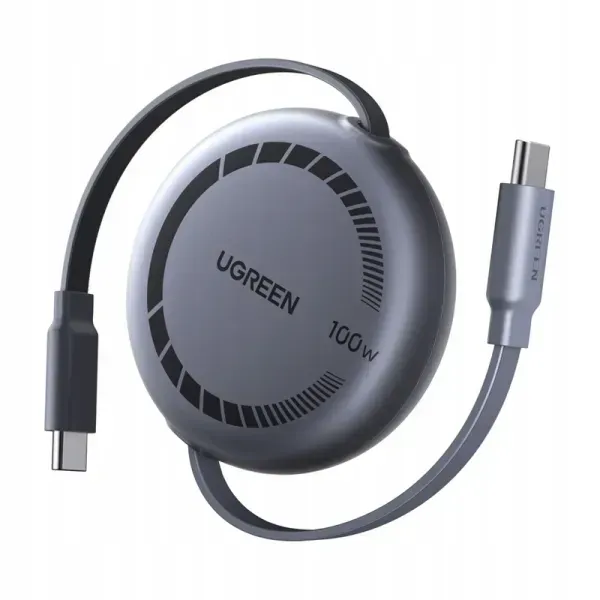 UGREEN USB-C to USB-C 100 W retractable cable — 1 m