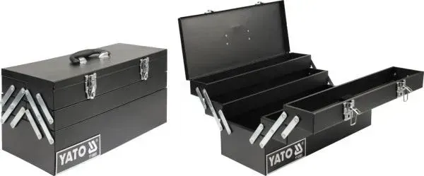 Yato steel tool box — 460 × 200 × 225 mm